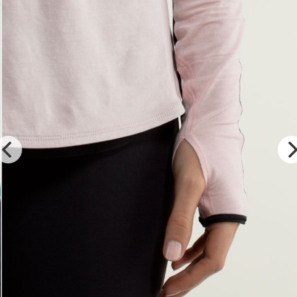 Lululemon  Ride Inside Long Sleeve Pink and Black Small - Picture 6 of 12